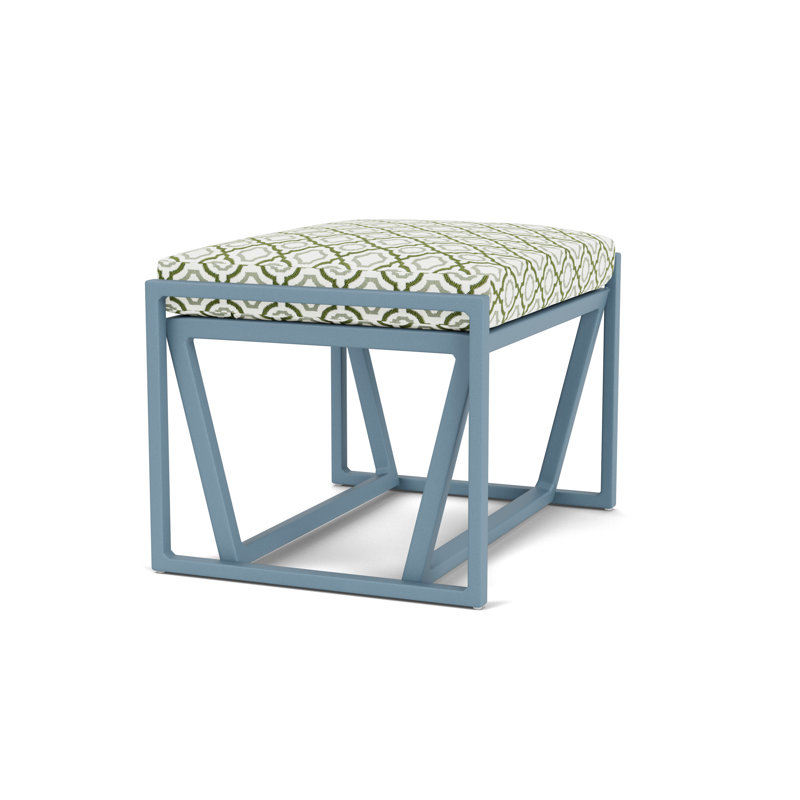 Summit Outdoor Ottoman, Stillwater, Savannah Green