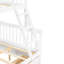 Lit superposé simple, blanc - avec tiroirs de rangement pour lit de commodité-1451386037