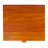 Elegant Blumenthal Rattan and Mahogany Nightstand – 18'' W Solid Wood Table with Sleek Drawer Pulls-889419261