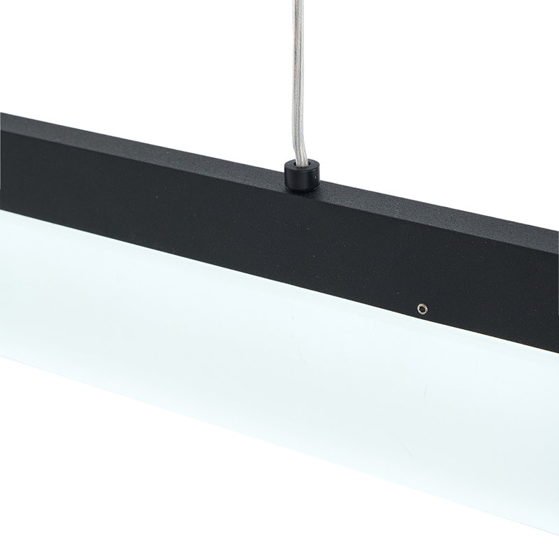 1 - Light Matte Black Pendant, 120cm