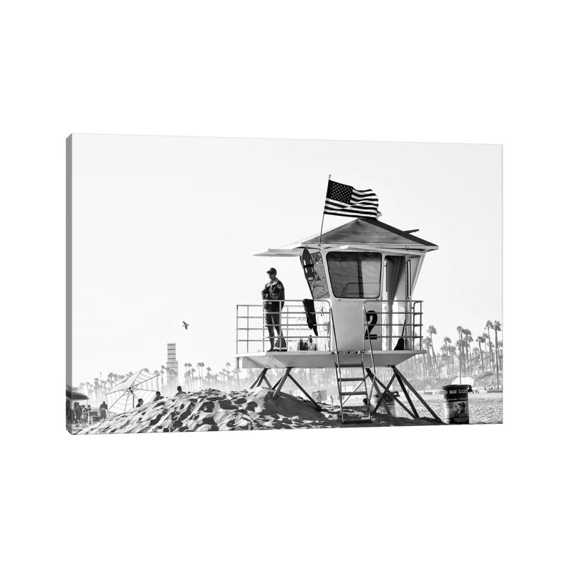 Lifeguard Tower #2 1 Piece Wrapped Canvas Wall Art, 101.6 cm H x 66.04 cm W x 3.175 cm D