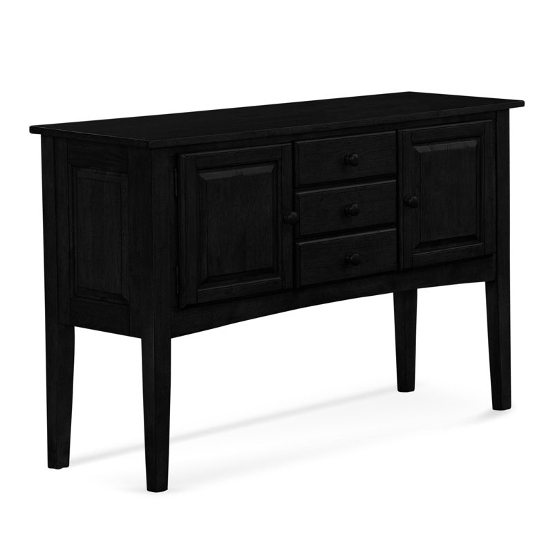 Hues 52.25'' W Solid Wood Buffet, Black