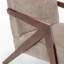 Chaise d'appoint Mid-Century rembourrée en bois d'hévéa avec pieds en bois-1589895411