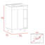 Meuble-lavabo simple avec comptoir 23,8 po Zerik