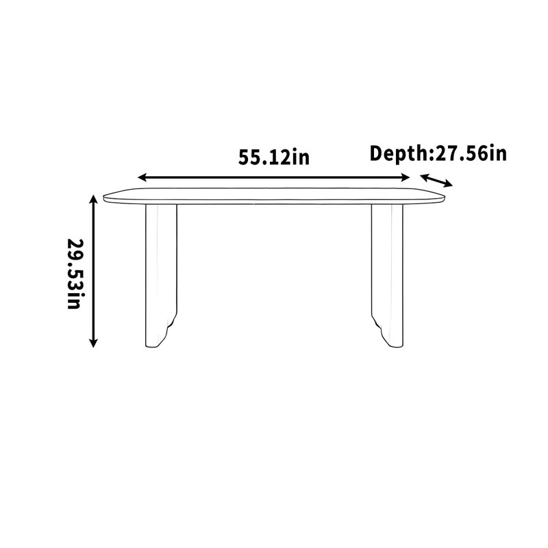 Makale, 29.53" H x 55.12" W x 27.56" D
