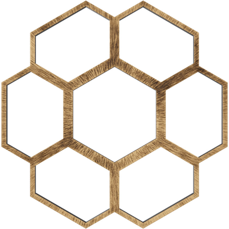 Médaillon de plafond 40 po x 40 po x 17 1/8 po x P 1 po Florin, H 40 po x l 40 po x P 1 po, Bronze vieilli