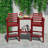 HDPE Tall Adirondack Chair Set with Removable Double Trays (Set of 2)-847770764