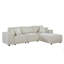 Canapé réversible en lin beige Harvey