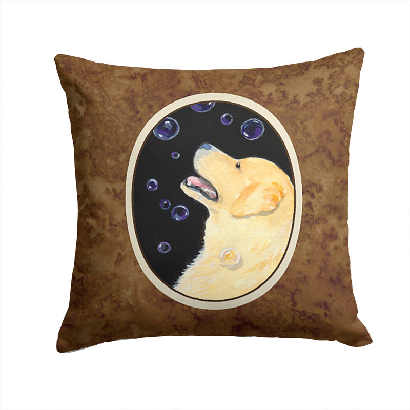 Coussin décoratif intérieur/extérieur golden retriever