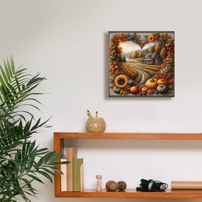 «Fall In Love 3» par Rey Klimt, art mural sur toile, 12 po x 12 po