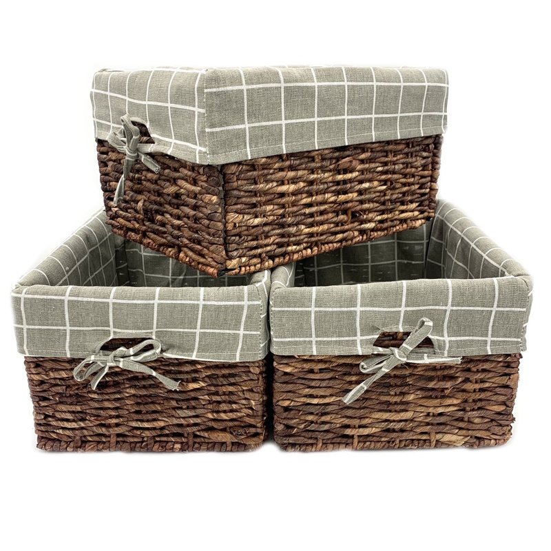 Panier de rangement rectangulaire pour maïs, gris