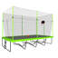 Trampoline polyvalent avec caractéristiques de sécurité avancées et options de divertissement