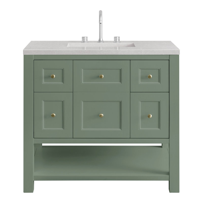 Breckenridge 36'' W Single Vanity, Ethereal Noctis, Smokey Celadon, 8" Widespread