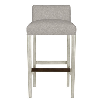 Gin Fizz Upholstered Stool with Solid Wood Frame