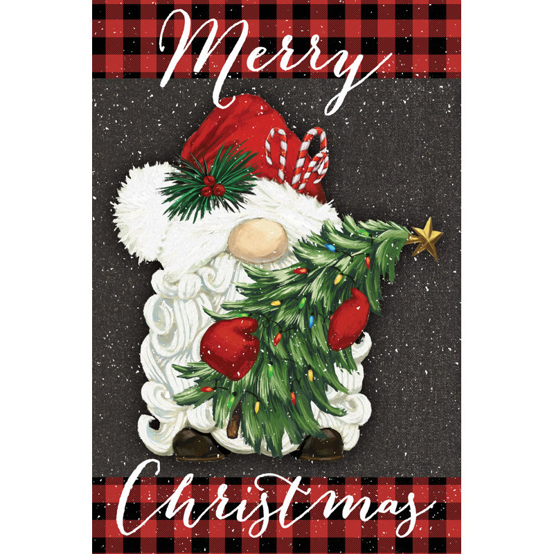 Santa Gnome - Wrapped Canvas Print, 91cm H x 61cm W