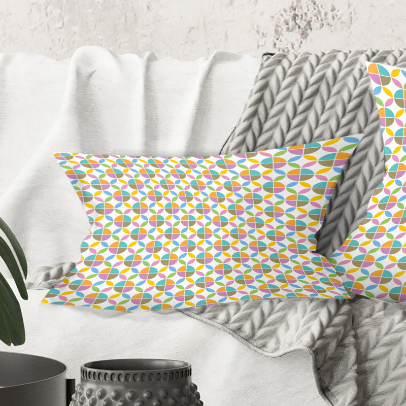 Coussin décoratif rétro Mid-Century