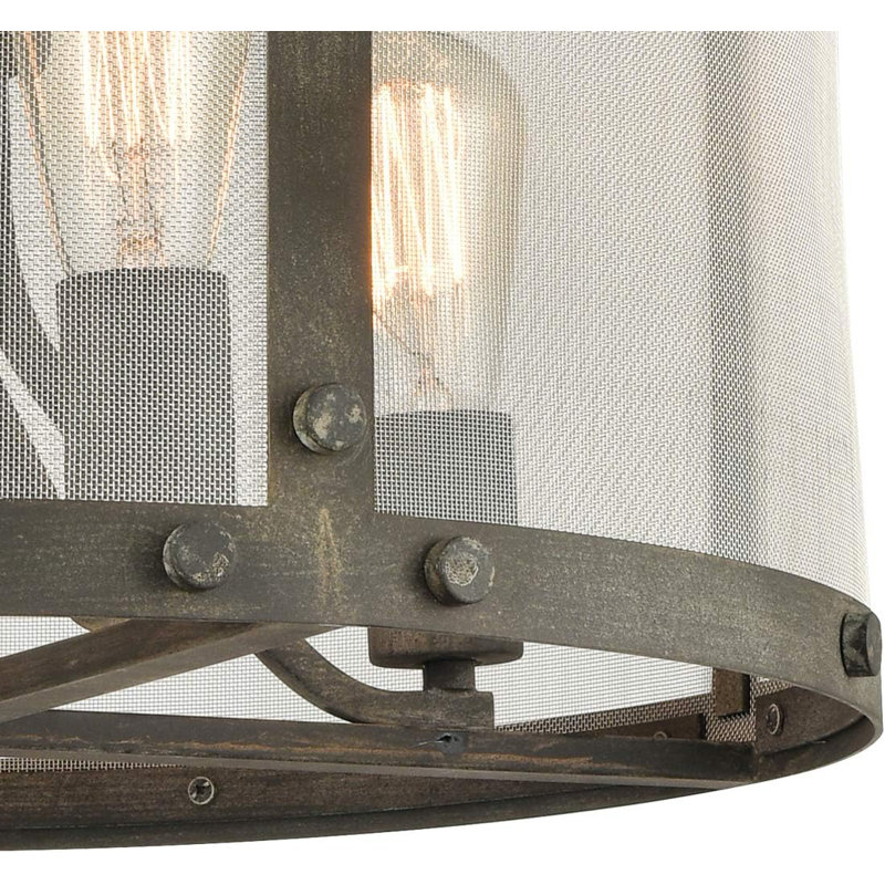 Lustre tambour 4 lumières style lanterne trulli