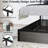 Full Size Bed Frame with 4 Storage Drawers and LED Lights,Metal Platform Bed with Charging Station and 2-Tier Headboard,No Box Spring Needed-1526893340