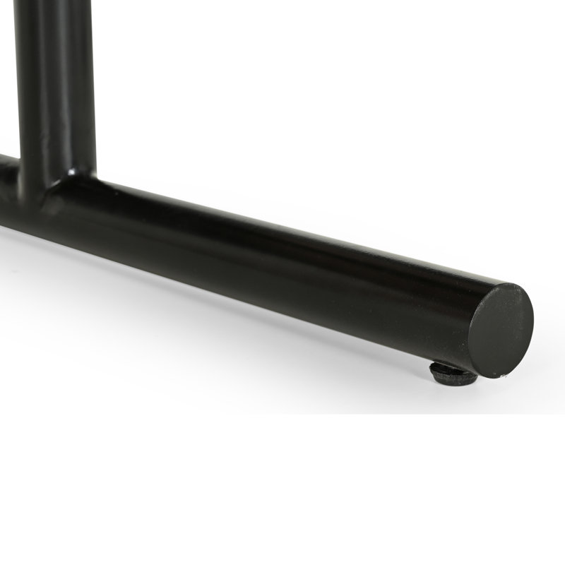 Base en T en aluminium - Base de table de salle à manger seulement - Quincaillerie non incluse, Noir