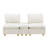 2 Seater Upholstered Sectional Sofa With Side Table-204088061