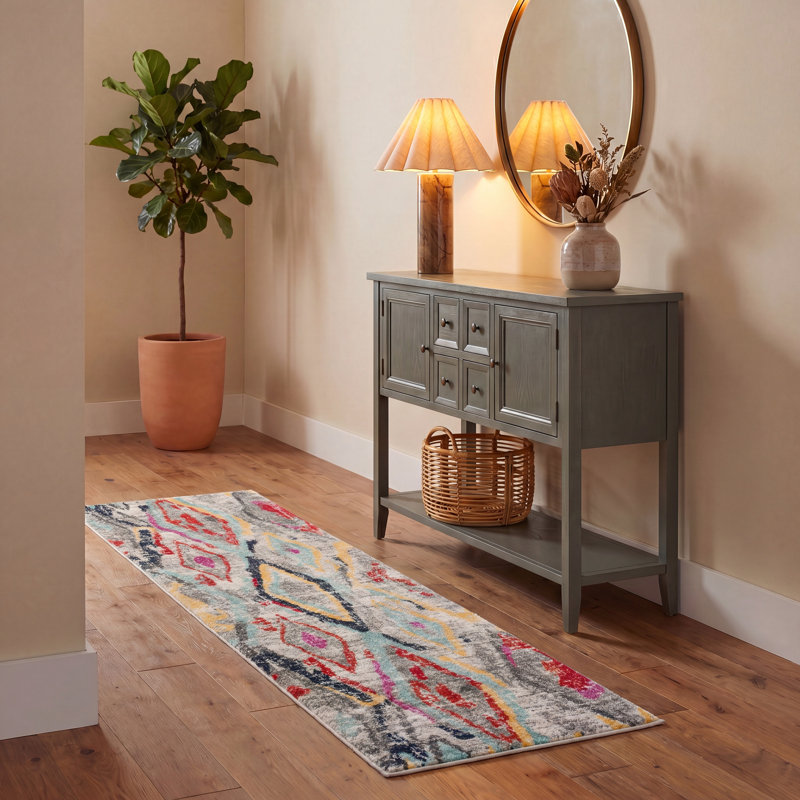 Muniz Performance Abstract Rug, Runner 2'6" x 8'