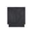 Horizon 22" Modern Nightstand with Easy Snap Assembly and 2 Full Extension Drawers in Charcoal Gray-1123397103