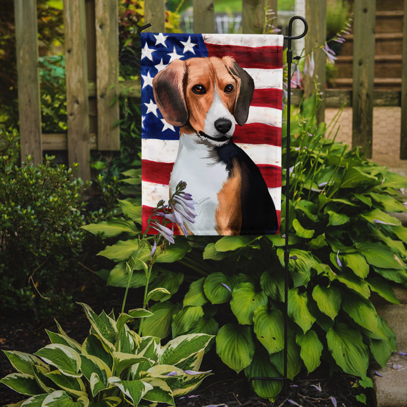 Polyester à 2 côtés 15 x 11 po drapeau de jardin, Beagle