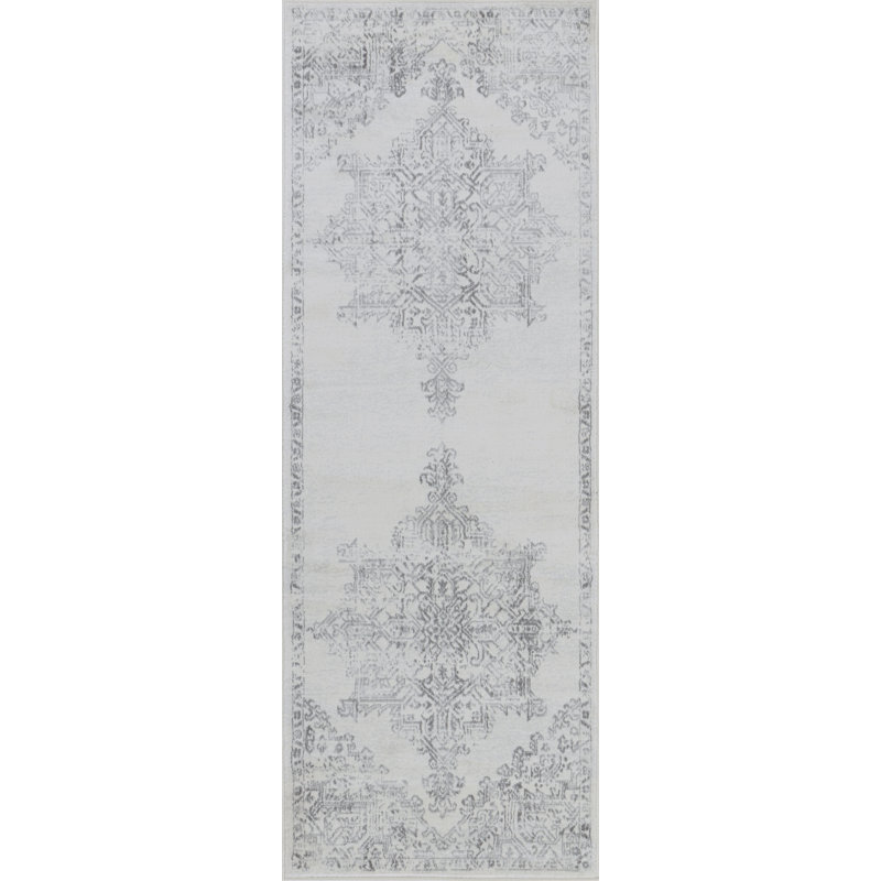 Amelie Grey/Off-White Rug, Runner 80 x 220cm