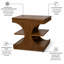 Table de bout Manhattan Valley. Finition châtaignier Mappa et châtaignier rétro-549038848-549038975