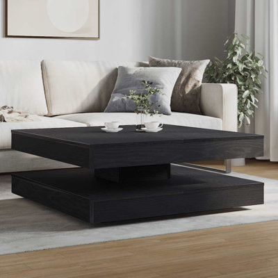 Coffee Table 360-Degree Rotatable 90X90x34.5 Cm