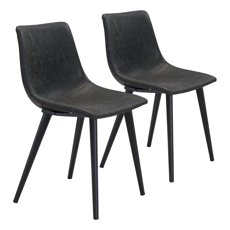 Chaise de salle à manger , Noir rétro