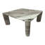 Table basse décorative carrée en marbre avec coins arrondis Kramer