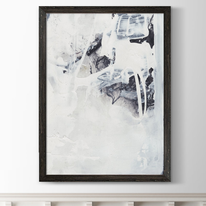 «Fire and Ice III» par Paul Cezanne - reproduction d'art encadrée, H 32 po x l 44 po x P 1,3 po, Toile encadrée ébène