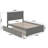 Abbie Full Solid Wood Platform Bed with Full Trundle by Harriet Bee-525757794