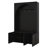 Hall Tree With Bench And 3 Cabinets, Entryway Coat Rack With 4 Golden Hooks And Top Compartments-1865826617