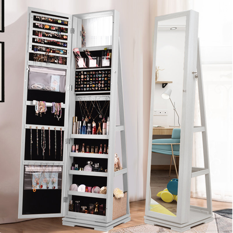 Armoire pour bijoux Jelks, Blanc
