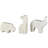 Cole And Grey Marble Small Rounded Safari Animals Sculpture With Copper Accents-1975296396-1975296399