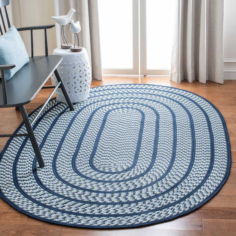 Georgina Hand Woven Performance Abstract Rug, Oval 5' x 8'