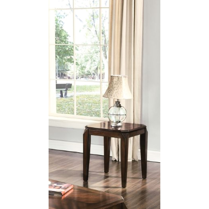 Collection de tables 3 pièces en noyer, tablettes rectangulaires, tables de bout carrées, ensemble de dessus en bois, tablette et 2 pieds délicats