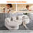 2-piece Boneless L-shaped Sectional Sofa With Curved Design And Left-facing Chaise-803724249