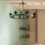 Lustre de roue de wagon de style bougie 8 lumières Broomfield