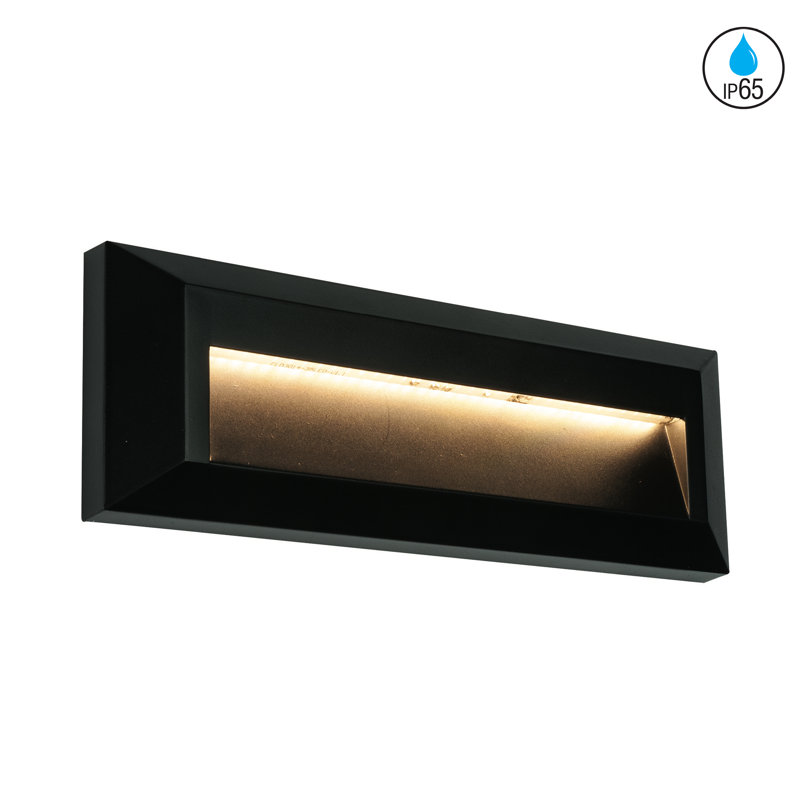 Penistone Black Integrated LED Outdoor Flush Mount
