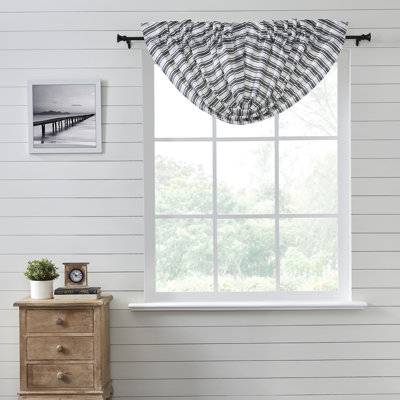 Sawyer Mill Cotton Striped Balloon Window Valance