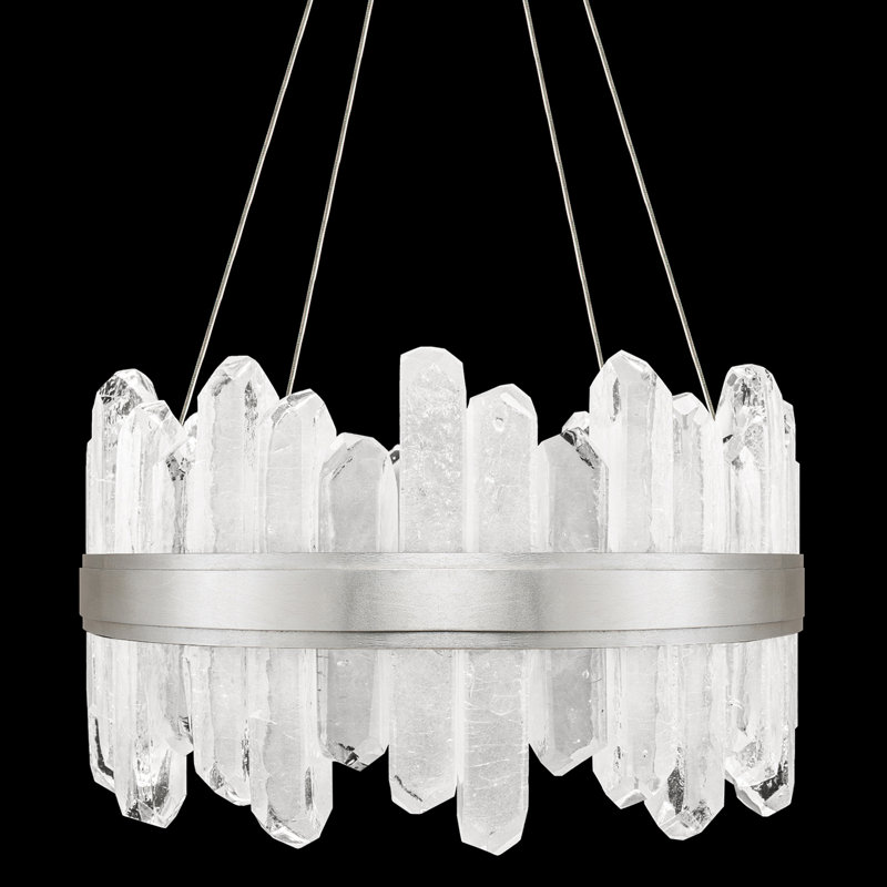 Lior 24 - Light Chandelier, Silver, 3000, 12" H x 21" W x 21" D