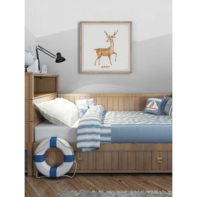 «Iona Gentle Deer», reproduction encadrée, H 12 po x l 12 po x P 1,5 po