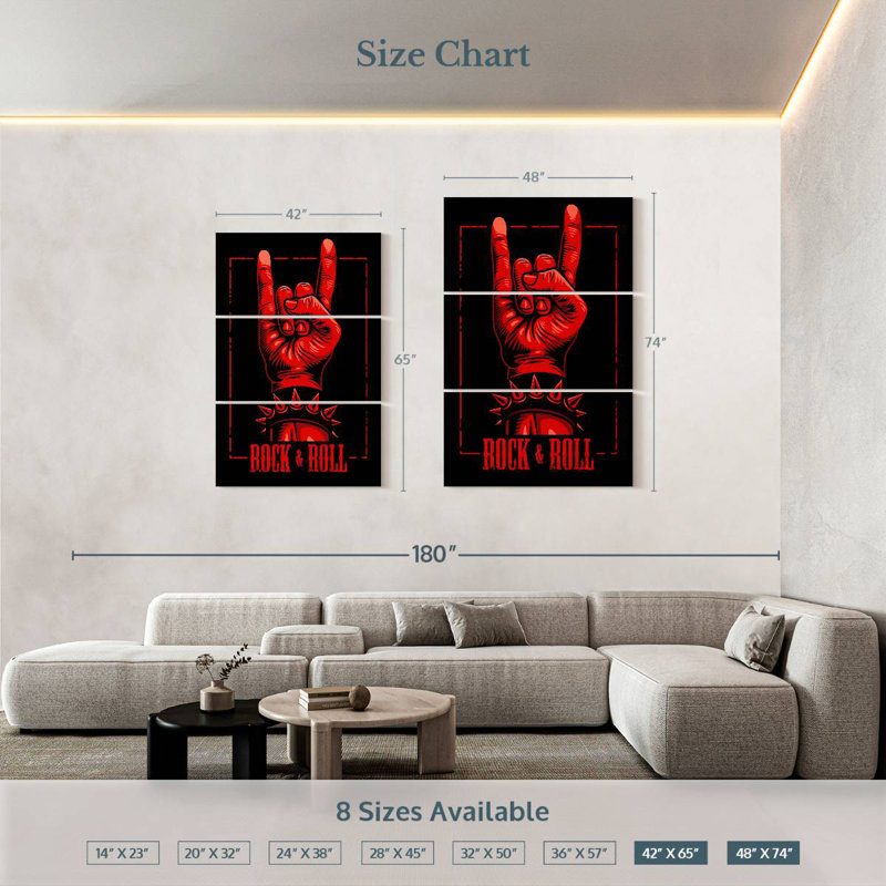 Abarca Red Rock N Roll, 74" H x 48" W