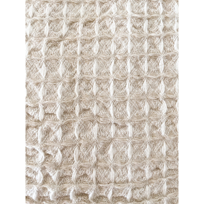 Waffle Bath Towel, Beige