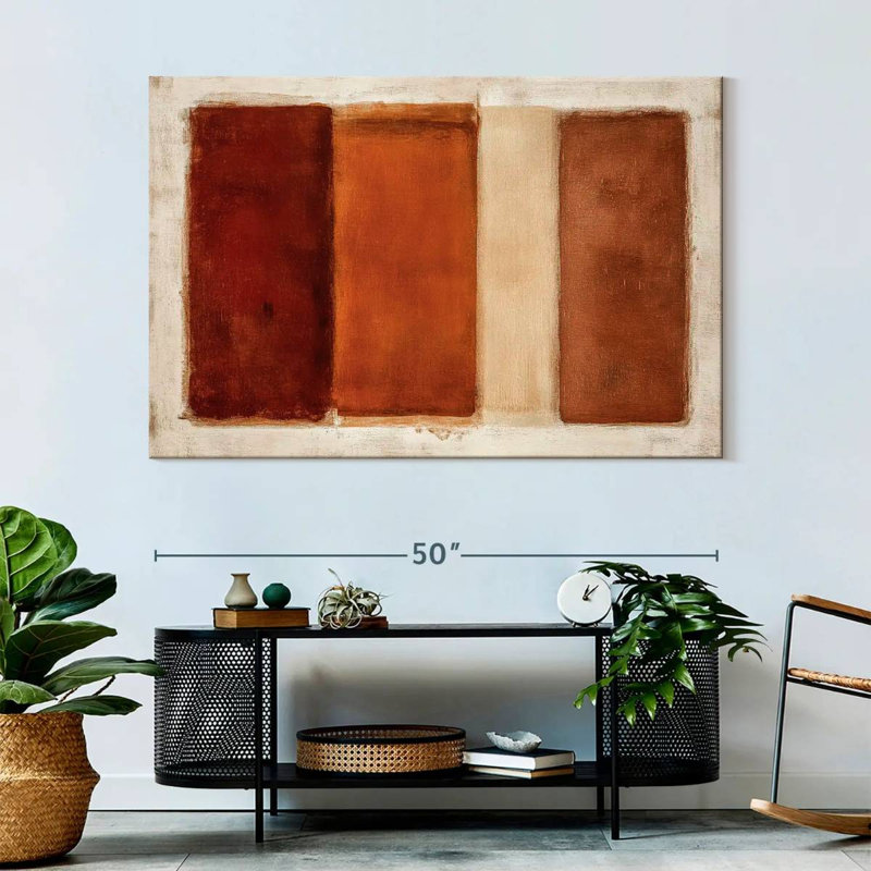 Warm Vertical Kux, 34" H x 51" W