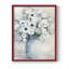 Reproduction encadrée de bouquet d'anémone blanche - bois massif-2069564114-2069564125