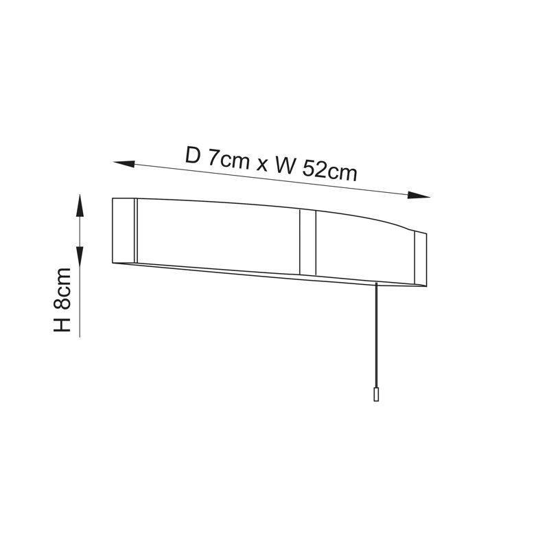 Helsley 2 - Light LED Vanity Light, Chrome Acrylic